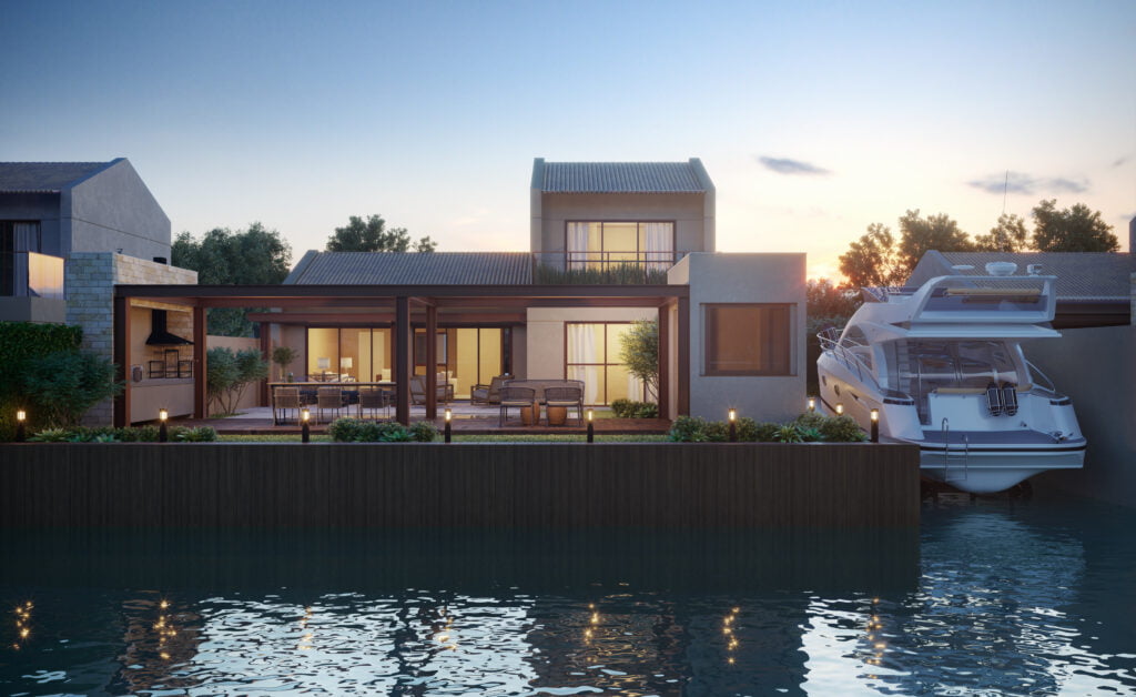 04_Casa Duplex_fachada frente canal