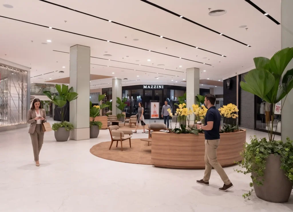 Revitalização do BarraShopping, um dos projetos da FEU na Barra da Tijuca